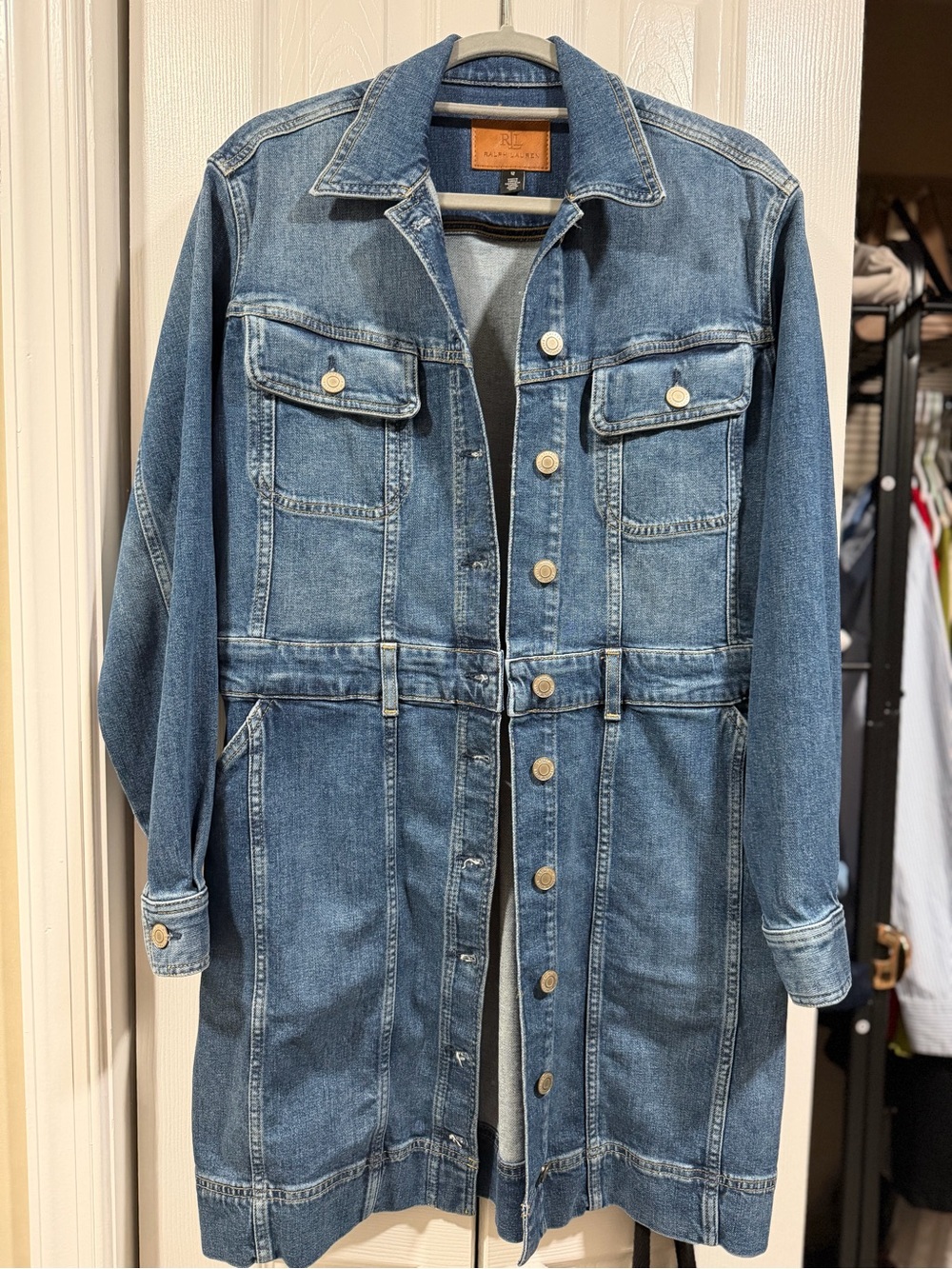 Ralph Lauren Blue Denim Longline Dress